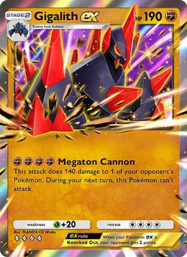 Gigalith ex - Pokémon TCG Card