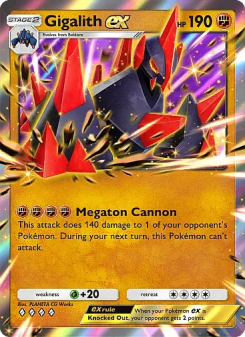 Gigalith ex - pokemon TCG Card
