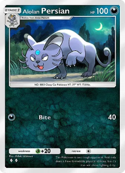 Alolan Persian - pokemon TCG Card
