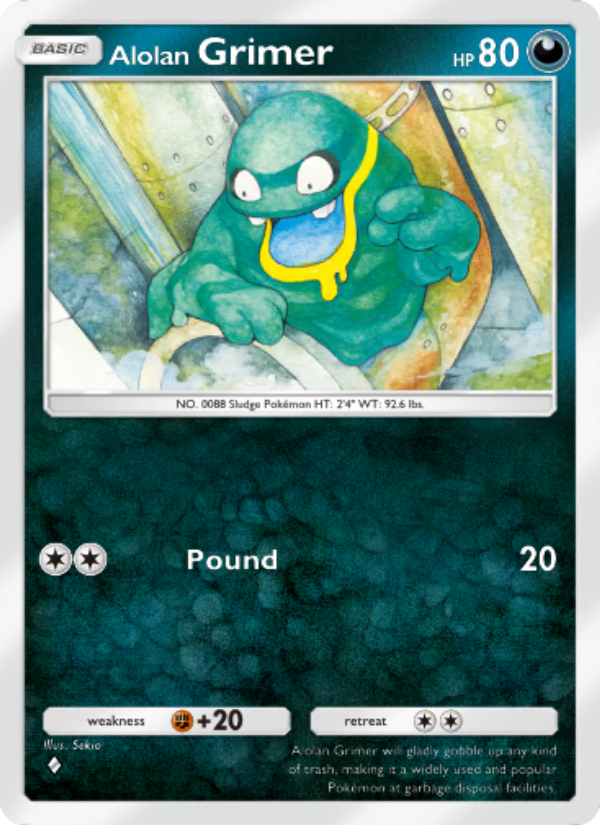 Alolan Grimer - Pokémon TCG Card