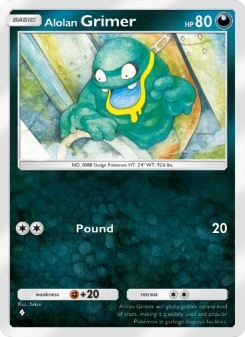 Alolan Grimer - pokemon TCG Card