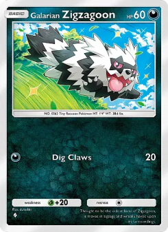 Galarian Zigzagoon - pokemon TCG Card