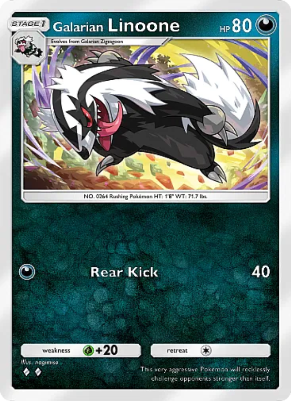 Galarian Linoone - Pokémon TCG Card