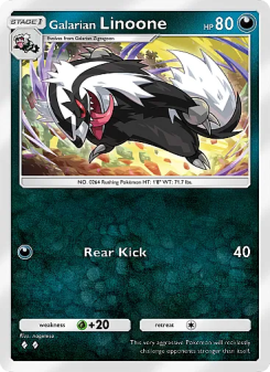 Galarian Linoone - pokemon TCG Card