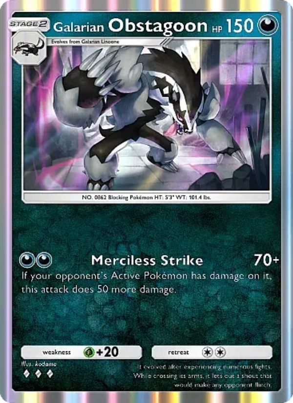 Galarian Obstagoon - Pokémon TCG Card