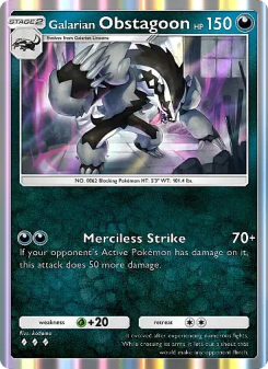 Galarian Obstagoon - pokemon TCG Card
