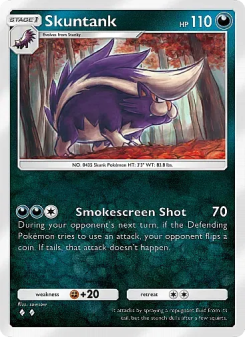 Skuntank - pokemon TCG Card