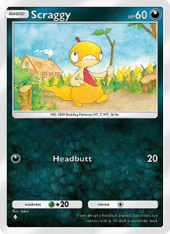 Scraggy - pokemon TCG Card