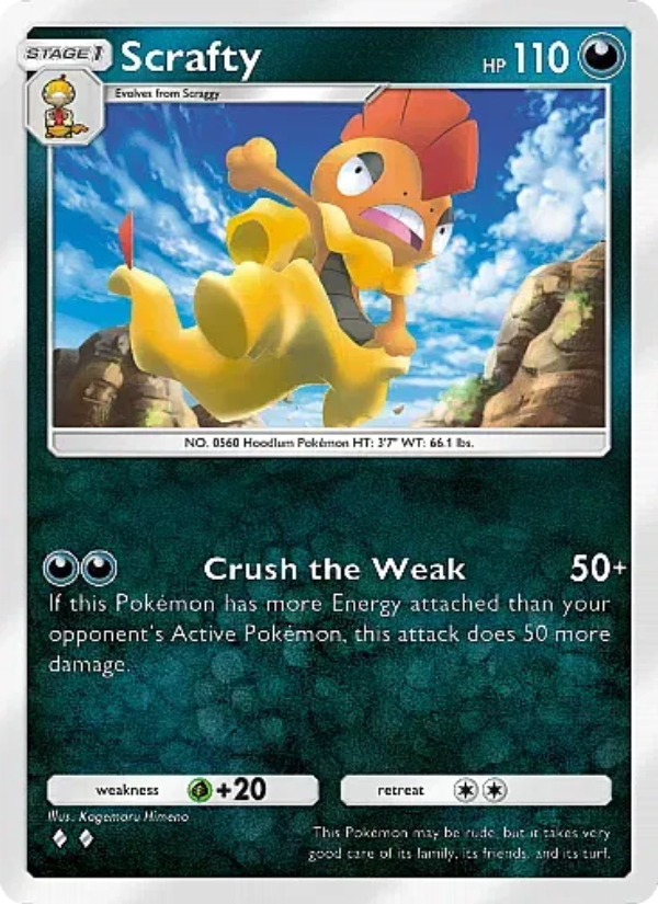 Scrafty - Pokémon TCG Card