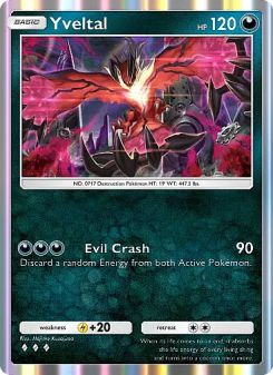 Yveltal - pokemon TCG Card