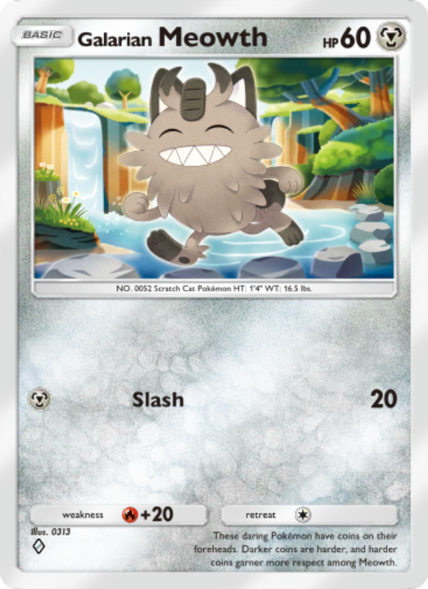 Galarian Meowth - Pokémon TCG Card