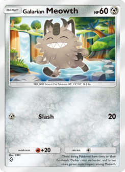 Galarian Meowth - pokemon TCG Card