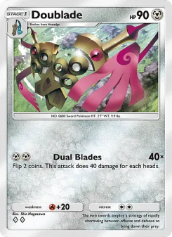 Doublade - pokemon TCG Card