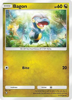 Bagon - pokemon TCG Card