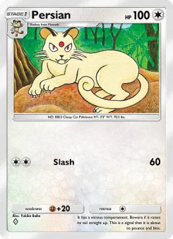 Persian - pokemon TCG Card