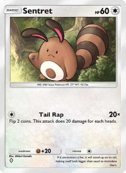 Sentret - pokemon TCG Card