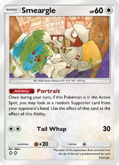 Smeargle - pokemon TCG Card