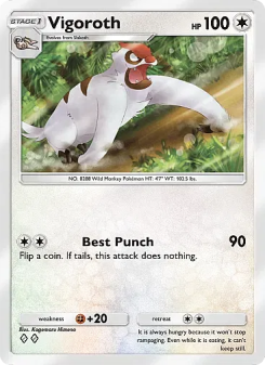 Vigoroth - pokemon TCG Card