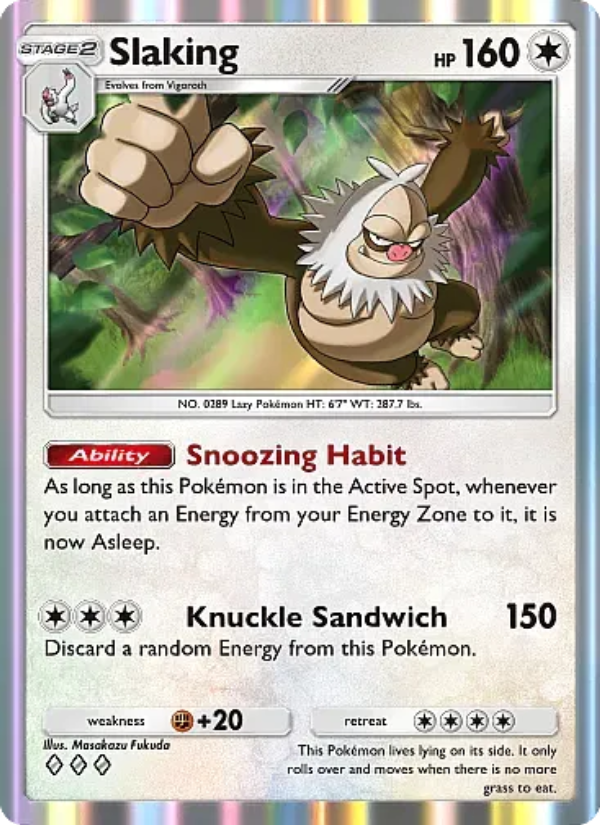 Slaking - Pokémon TCG Card
