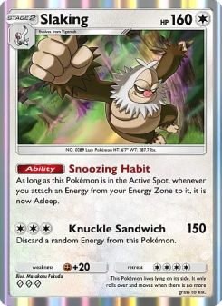 Slaking - pokemon TCG Card