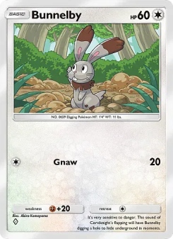 Bunnelby - pokemon TCG Card