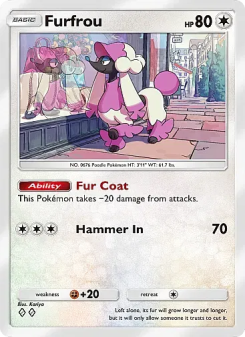 Furfrou - pokemon TCG Card