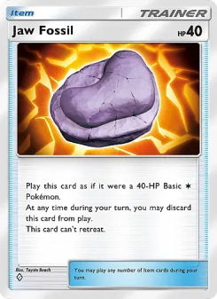 Jaw Fossil - pokemon TCG Card