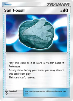 Sail Fossil - pokemon TCG Card