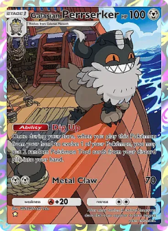 Galarian Perrserker - pokemon TCG Card