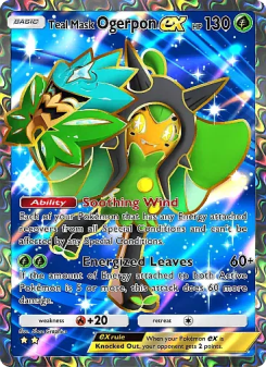 Teal Mask Ogerpon ex - pokemon TCG Card
