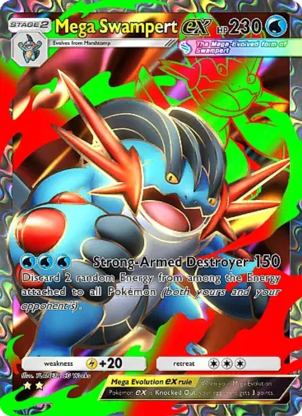Mega Swampert ex - Pokémon TCG Card