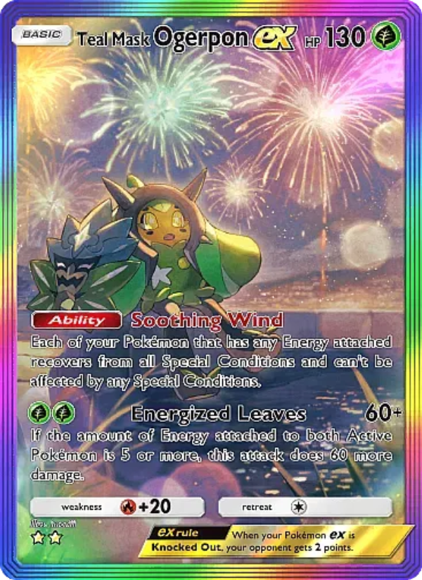 Teal Mask Ogerpon ex - Pokémon TCG Card