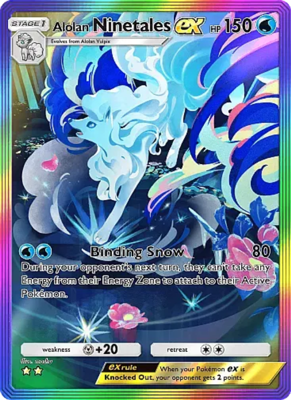 Alolan Ninetales ex - Pokémon TCG Card