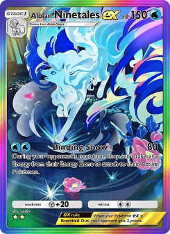 Alolan Ninetales ex - pokemon TCG Card