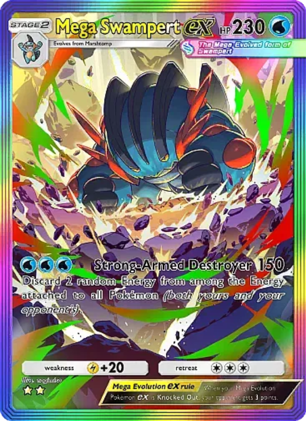Mega Swampert ex - Pokémon TCG Card