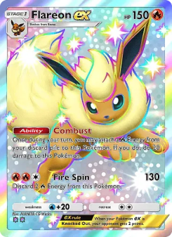 Flareon ex - pokemon TCG Card