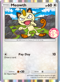 Meowth - pokemon TCG Card