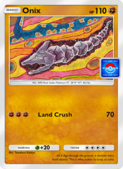 Onix - pokemon TCG Card
