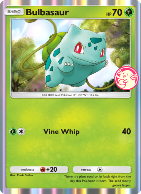 Bulbasaur - Pokémon TCG Card