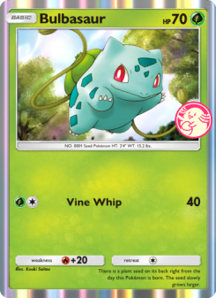 Bulbasaur - pokemon TCG Card