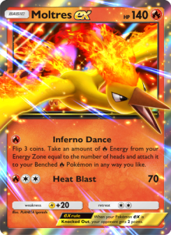 Moltres ex - pokemon TCG Card