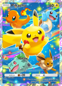 Pikachu - pokemon TCG Card