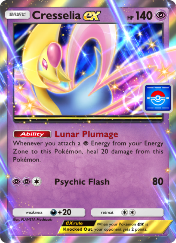 Cresselia ex - Pokémon TCG Card