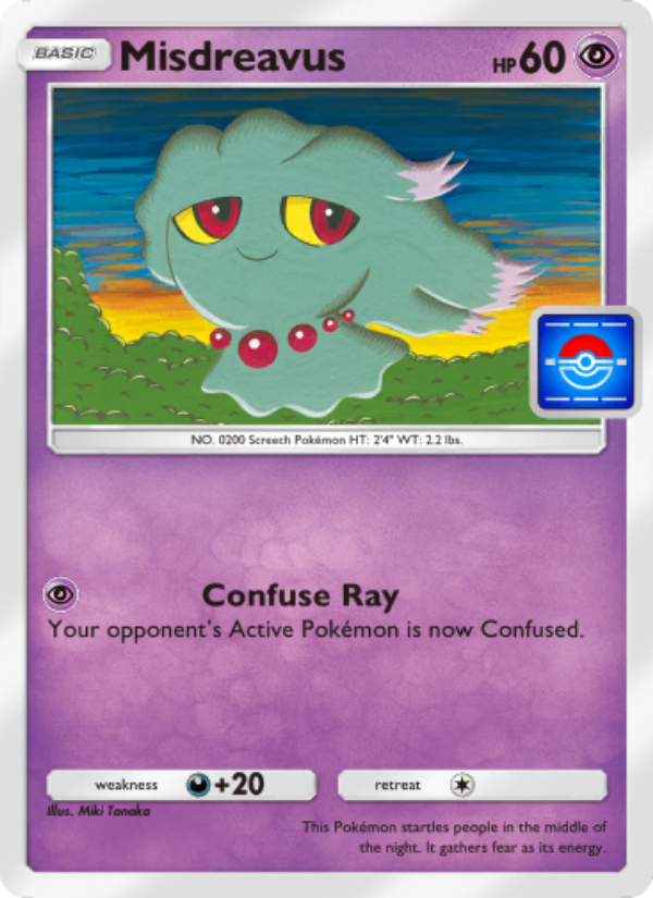 Misdreavus - Pokémon TCG Card