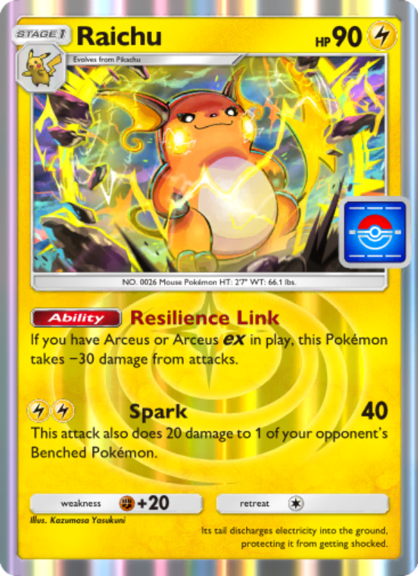 Raichu - Pokémon TCG Card