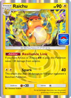 Raichu - pokemon TCG Card