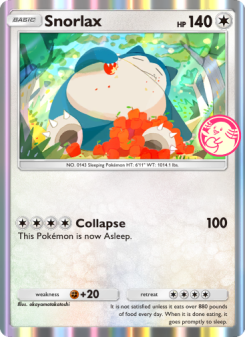 Snorlax - pokemon TCG Card