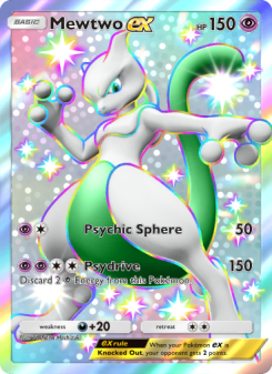 Mewtwo ex - pokemon TCG Card