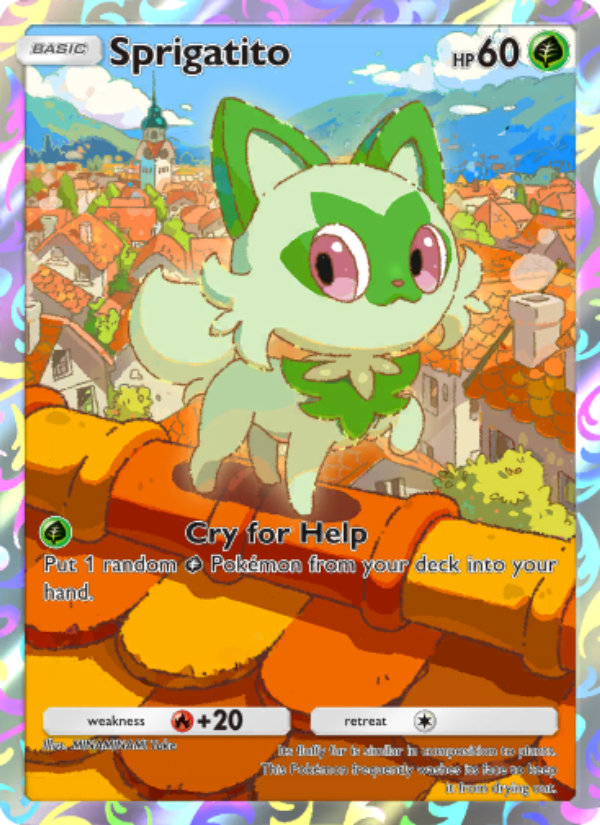 Sprigatito - Pokémon TCG Card
