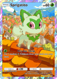 Sprigatito - pokemon TCG Card